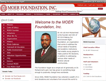 Tablet Screenshot of moerfoundation.org